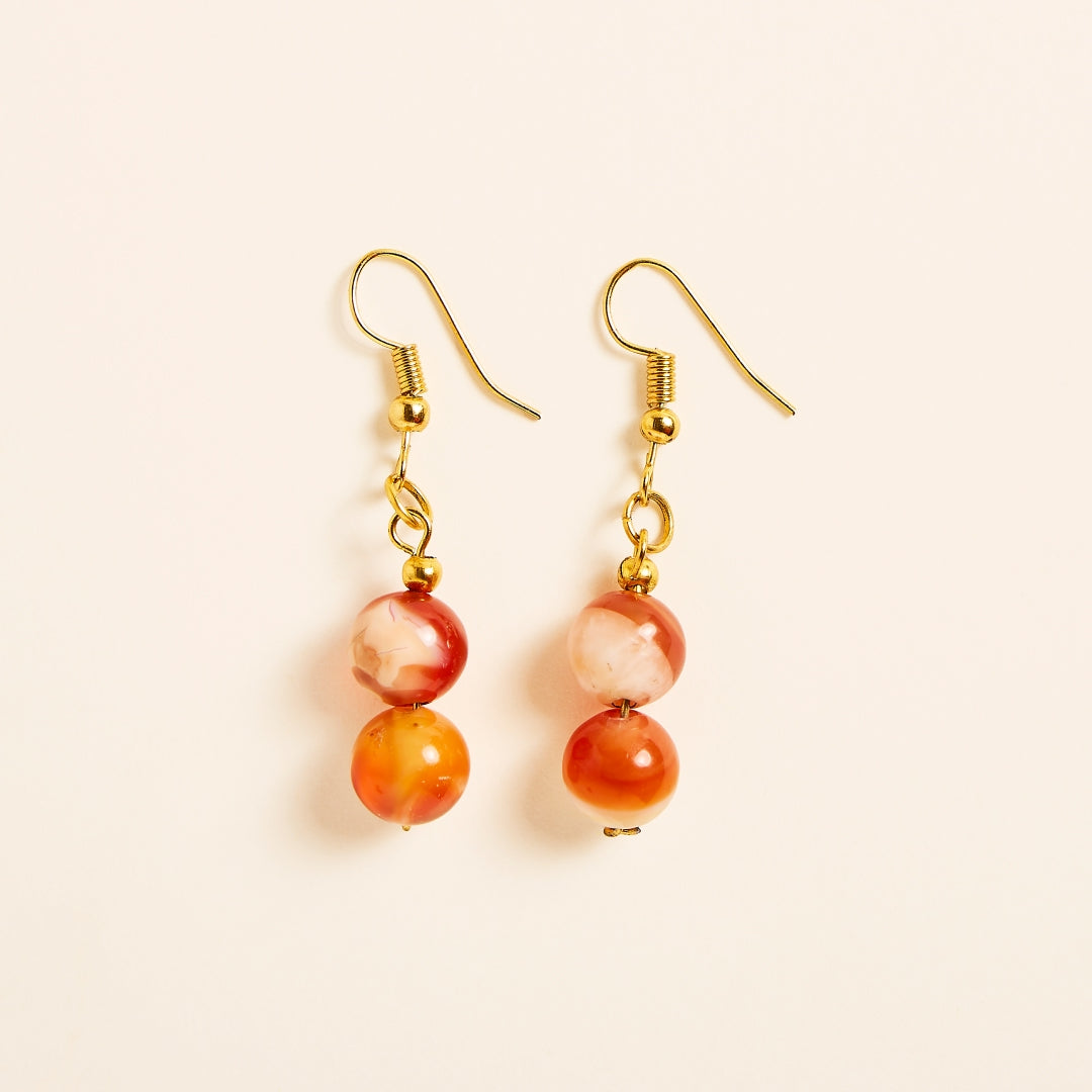 Boucles d'Oreilles Cornaline