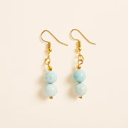 Boucles d'Oreilles Opaline Turquoise