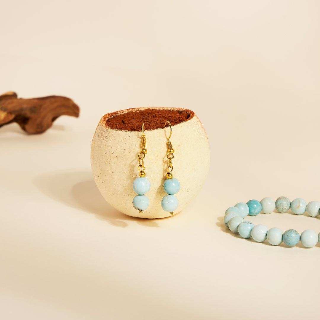 Bracelet Opaline Turquoise en Perles