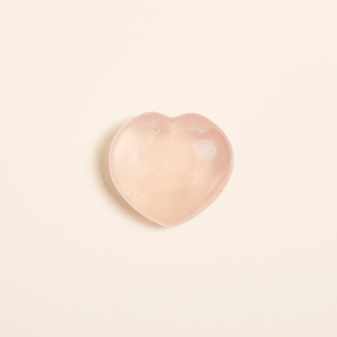 Pierres Cœurs Quartz Rose – Lot de 6 pièces