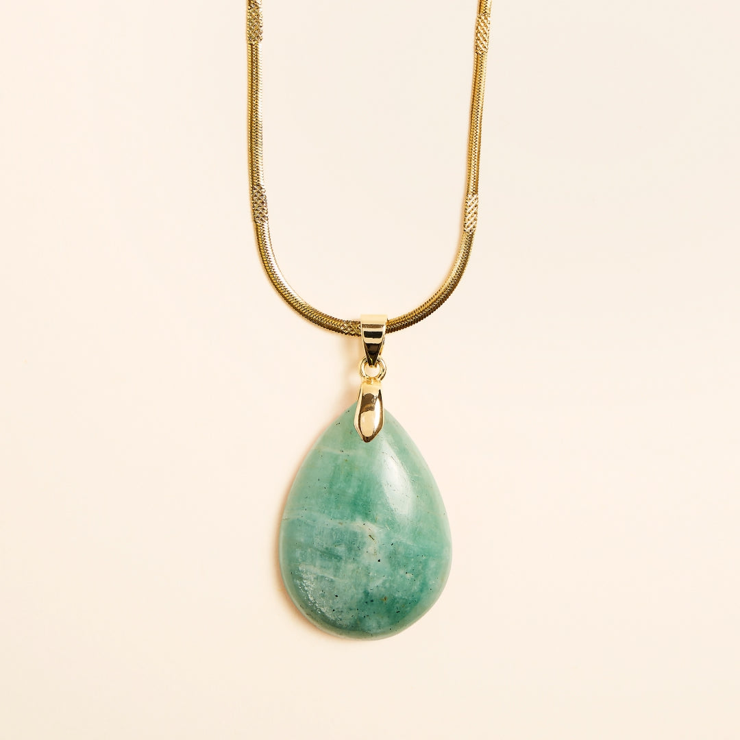 Collier Pendentif Amazonite