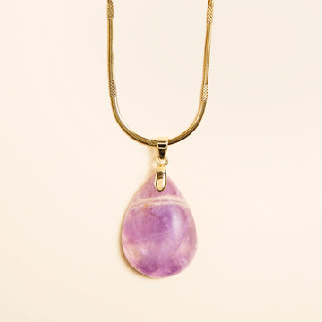 Collier avec Pendentif Améthyste