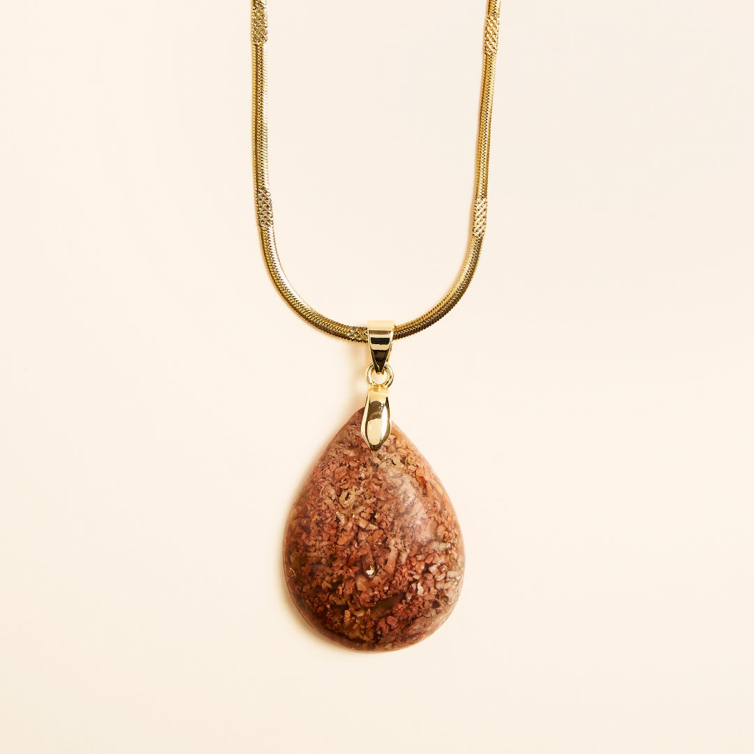 Collier Pendentif Calcédoine