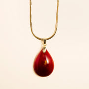 Collier Pendentif Cornaline