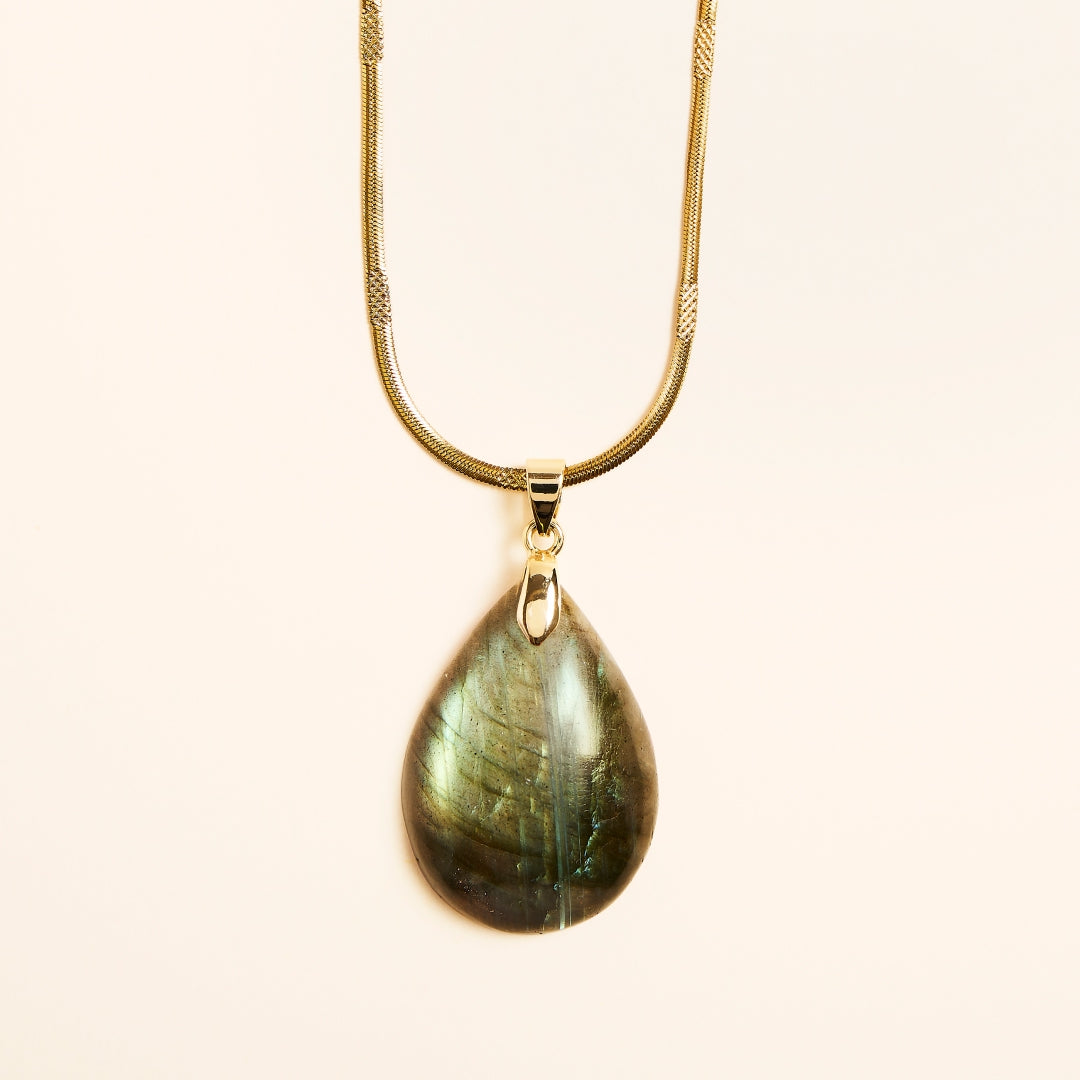 Collier Pendentif Labradorite
