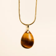 Collier Pendentif Oeil de Tigre
