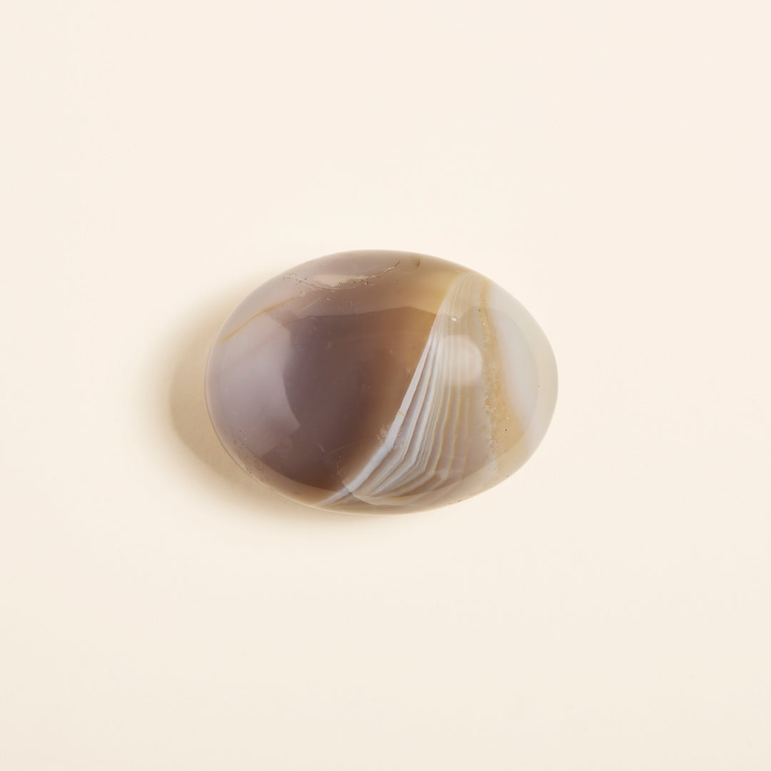 Galet de Poche Agate Rubanée