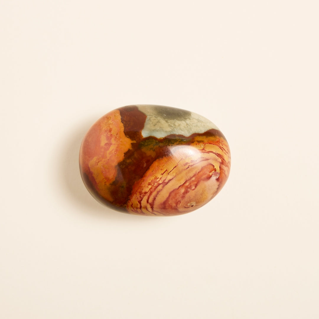 Galet de Poche Jaspe Polychrome