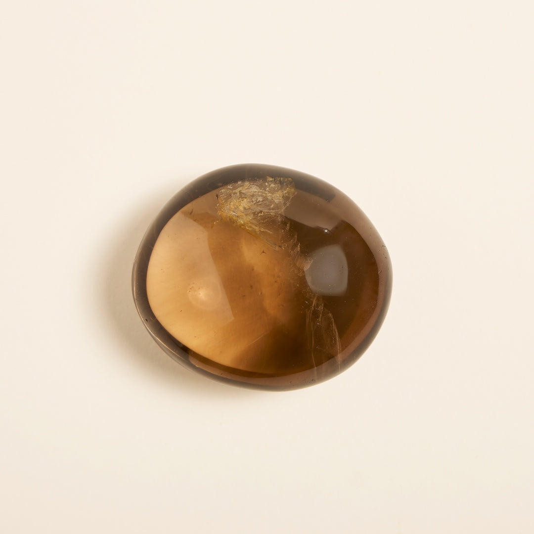Galet de Poche Quartz Fumé