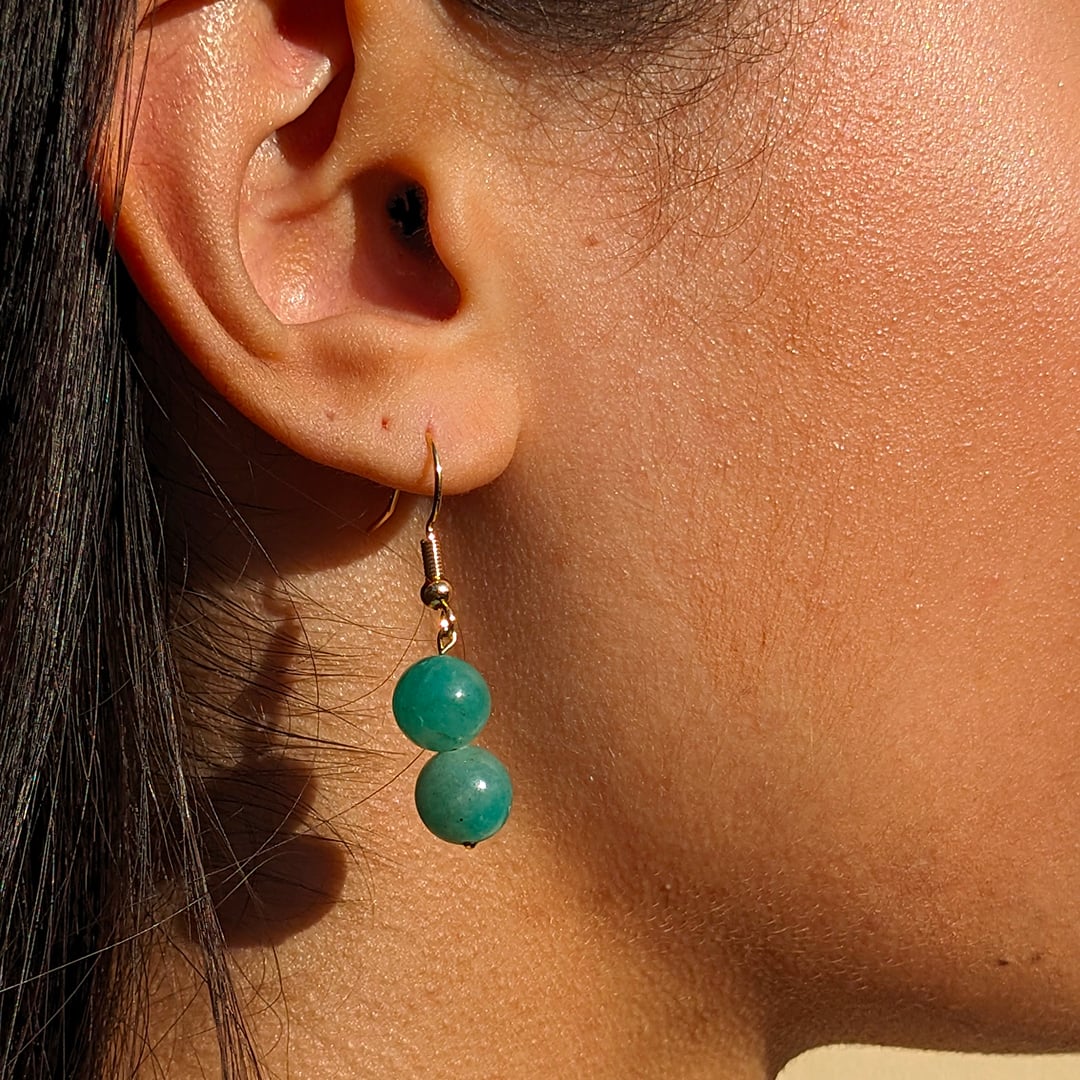Boucles d'Oreilles Amazonite