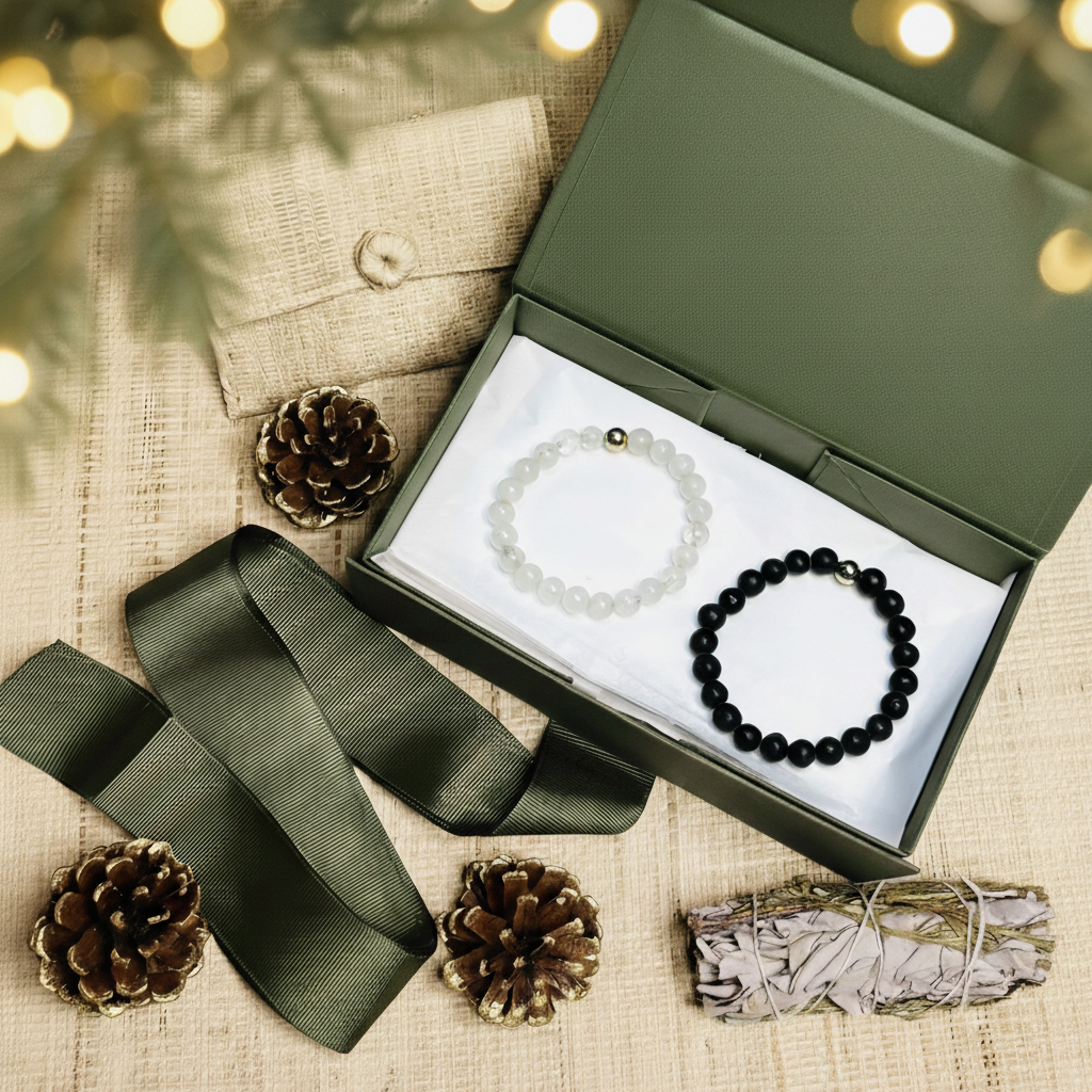 Pack bracelet protection Tourmaline & Quartz Blanc