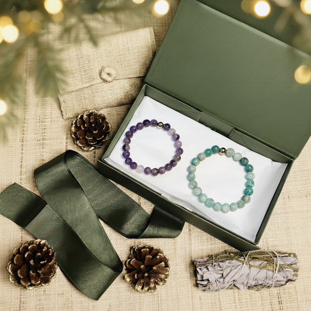 Pack bracelet anti-stress Amazonite & Améthyste